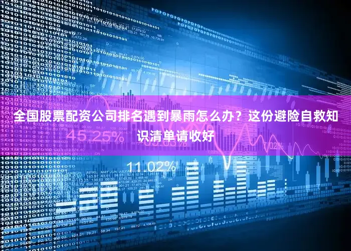 全国股票配资公司排名遇到暴雨怎么办？这份避险自救知识清单请收好