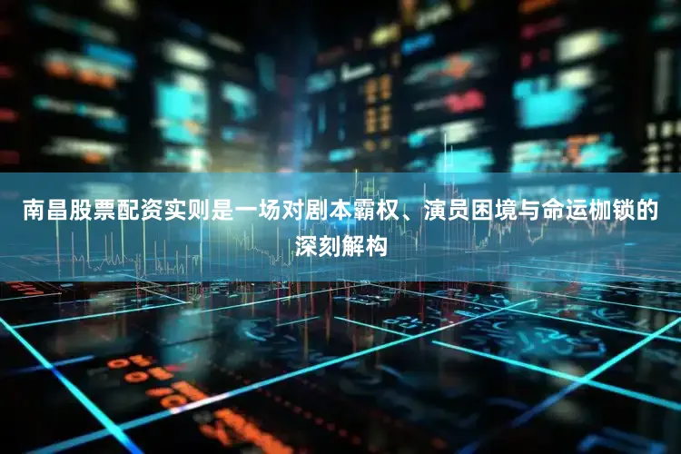 南昌股票配资实则是一场对剧本霸权、演员困境与命运枷锁的深刻解构